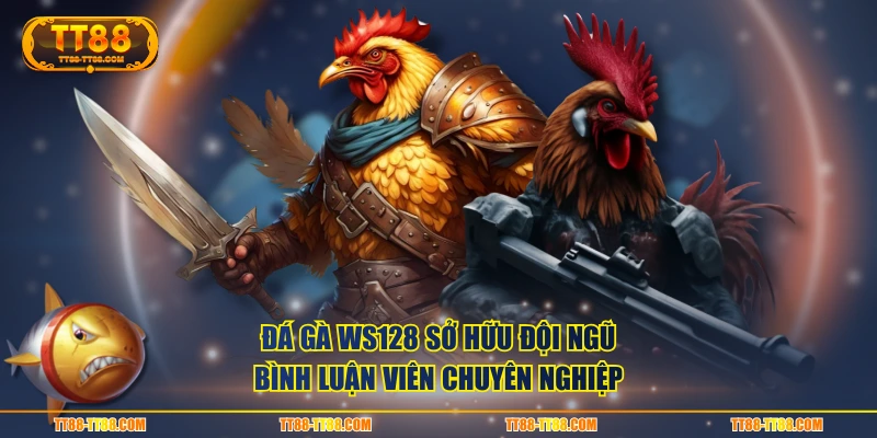 Đá Gà WS128 sở hữu đội ngũ bình luận viên chuyên nghiệp