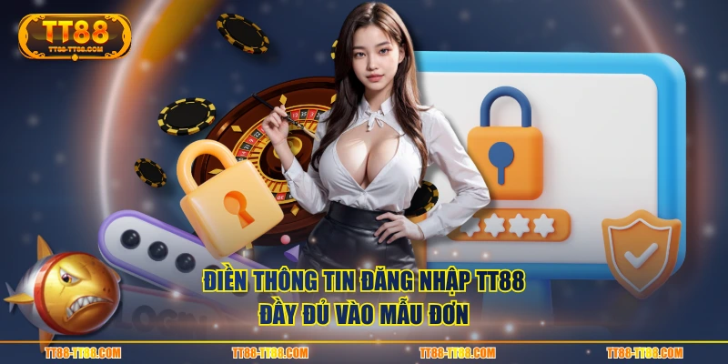 Điền thông tin đăng nhập TT88 đầy đủ vào mẫu đơn
