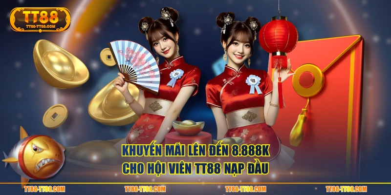 Khuyến mãi lên đến 8.888k cho hội viên TT88 nạp đầu
