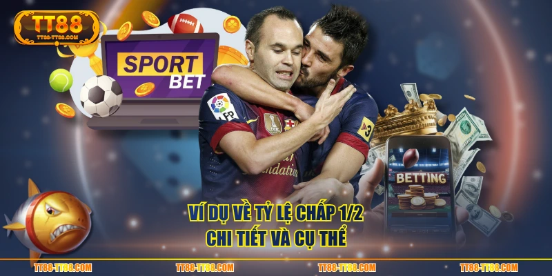Ví dụ về tỷ lệ chấp 1/2 chi tiết và cụ thể